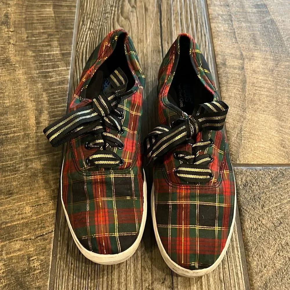 Keds red plaid sneakers - Picture 2 of 4
